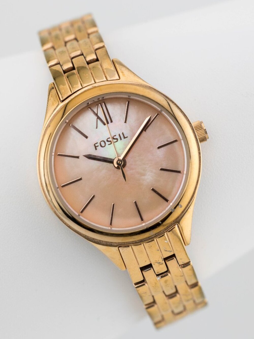 Fossil BQ3132 Petite Rose Gold MOP Watch Quartz Analog Women’s Fresh Battery